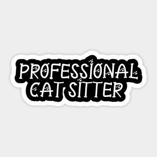 Professional Cat Sitter Sticker